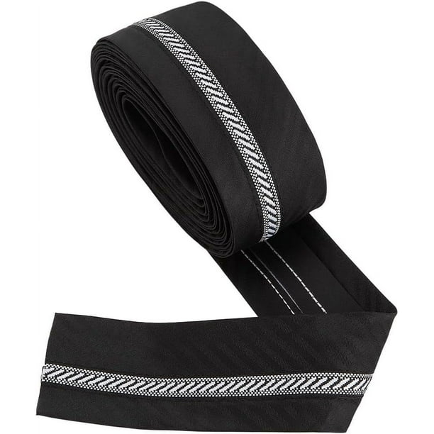 Cinta de 5 yardas para forro de pantalón de traje en blanco y negro, 2-1/8 pulgadas de ancho, antideslizante, para confección de pantalones.