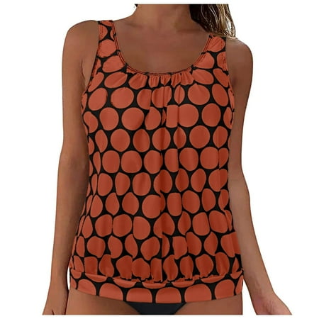 Youyipin Womens Swimsuits 2 Piece Tankini Swimsuit Tummy Control Flowy Swimwear Bathing Suit For Women Tank Top With Boyshorts