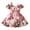 Pink, variant on Coerni Toddler Girls Floral Dress Off Shoulder Ruffled Sundress Spaghetti Strap Midi Dress 𝗧iered Flare Skirt A Line Dresses