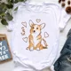thumbnail image 2 of Bonita camiseta con estampado galés de Corgi para niños, ropa para niños y niñas, camiseta de manga corta de verano 2024 de Harajuku para niños, camiseta para amantes de los perros, 2 of 5