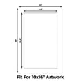 thumbnail image 2 of Textured White Picture Frame Mat for 12x18 Frames - Fits 10x16 Photos - 1 Mat, 2 of 7