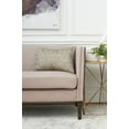 thumbnail image 3 of Ribbon Mesh Solid Sandstone Tan Polyester Decor Throw Pillow, 14" x 22", 3 of 4