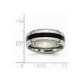 thumbnail image 2 of Titanium Black Enameled 8mm Polished Band Ring - Size 10, 2 of 2
