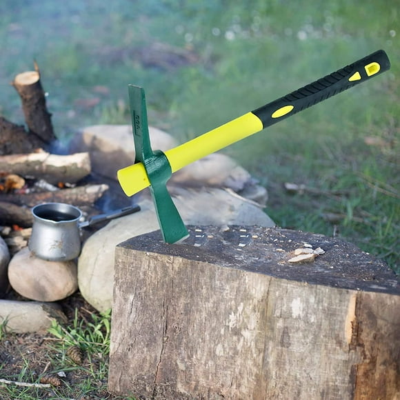 Mattock Hoe Micro Pickaxe Ax Tool Gardening Weeding Mini Pickaxe Steel Fiberglass Handle Tree Pickaxe Pickaxe Garden Farm Tool 38.5 * 22.5 Cm