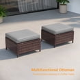 thumbnail image 7 of ACEGOSES 5-Piece Patio Sofa Set Brown Rattan Outdoor Furniture Set Three-Seat Sofa Ottomans Suiting Backyard, Poolside and Patio,Gray, 7 of 7