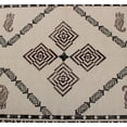 thumbnail image 5 of Casavani Flat Weave Bedroom Kitchen Floor Rug, Brown 4x4 feet, 5 of 6
