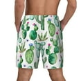 thumbnail image 4 of Fotbe Cactus Plants1 Men’s Swim Trunks Quick Dry Swim Shorts Board Shorts with Mesh Lining-Small, 4 of 9