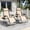 khaki, variant on TopComfy Zero Gravity Folding Lounge Chair with 300LB Capacity, Adjustable Recliner with Headrest and Removable Tray Portable Chair for Indoor Outdoor Use, khaki
