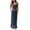 Gray, variant on Patlollav Womens Dresses Loose Sleeveless Print Breast Wrap Floor Length A Line Dress