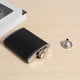 thumbnail image 4 of Pocket Hip Flask 8 Oz with Funnel Stainless Steel with Black Leather Wrapped Cover and Leak Proof -, 4 of 5