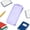Purple, variant on Macaroon Sketch Pencil Case, Plastic Pencil Case Colored Lead Painting Art Storage Box for Studio
