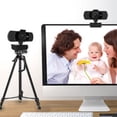thumbnail image 3 of Webcam with Microphone, Webcam 1080P Full HD, USB Webcam with Fixed Focus, Computer, PC, Desktop, for Live Streaming, Video Call, Conference, Online Teaching, Game, 3 of 8