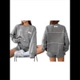 thumbnail image 3 of Sudaderas de Larga para Mujer Gris M, 3 of 7