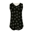 thumbnail image 5 of Tank Tops for Women under $5 V-Neck Basic Casual Flowy Summer Sleeveless Print Tank T-Shirt Black L, 5 of 5