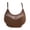 AN14-Brown, variant on Wireless Bras For Women No Underwire Supportive Mesh Crossover Bra Seamless Push Up Thin Straps Sports Bralettes Blue Medium