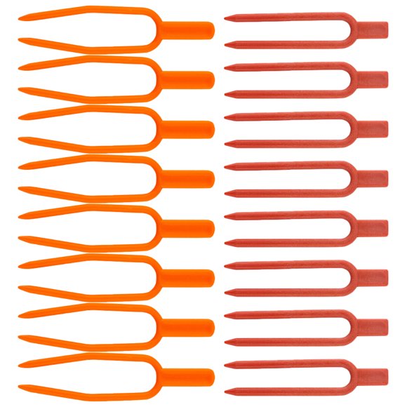 Minkissy 400Pack Strawberry Fixing Fork PP Sunlight Utilization for Gardening Tools