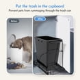 thumbnail image 2 of Pull Out Trash Can Under Cabinet & Under Sink Garbage Can Pull Out，Heavy Duty Cabinet Organizer Roll Out Kit，Requires 13" W X 18" D Minimum Cabinets， Black Finish， (Waste Bin Not Included), 2 of 7