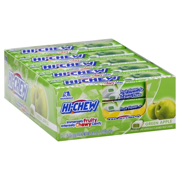 Hichew Fruit Chews 1.76 Oz Apple Wholesale, (15