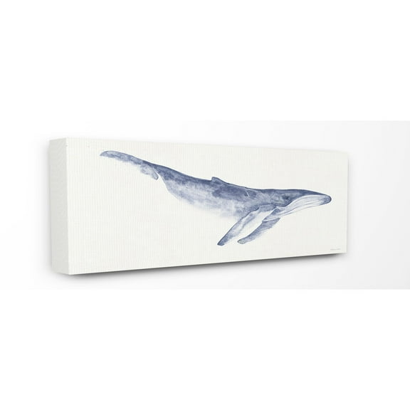 The Stupell Home Decor Collection Whale Watercolor Illustration Wall Art