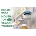 thumbnail image 3 of Storage Theory Yogurt Organizer - Holds up to 4 Wide-Mouth Yogurt Cups Each - Peel and Stick (2 pack), 3 of 8