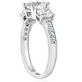 thumbnail image 4 of Pompeii 1 3/4ct Three Stone Round Diamond Engagement Ring 14K White Gold (H,I1), 4 of 4