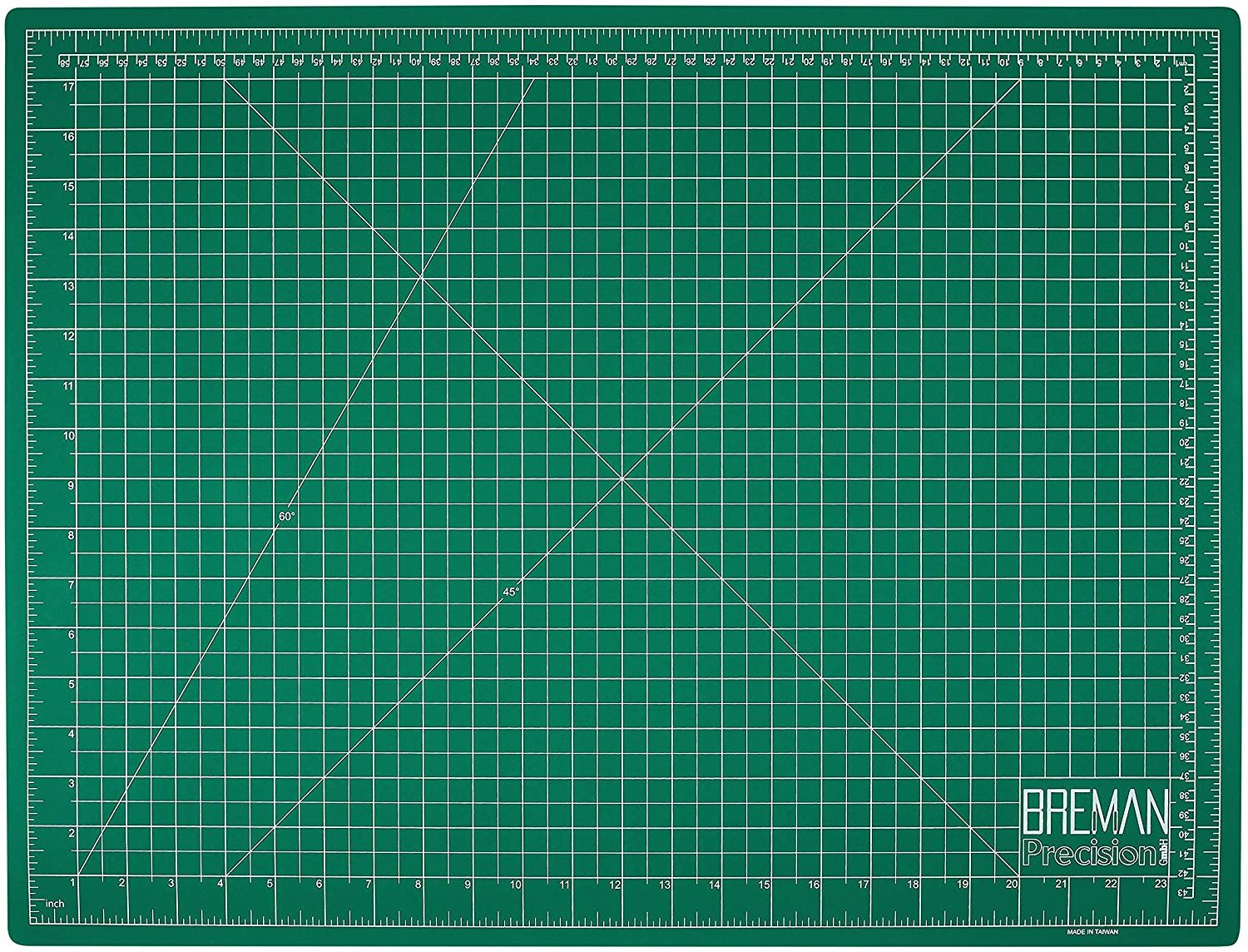Blue Headley Tools 12 x 18 Inch Self Healing Cutting Mat Durable Non-Slip Rotary Cutting Mat Double Sided 5-Ply Gridded A3 Cutting Board for Craft Sewing Quilting Scrapbooking Project Fabric 
