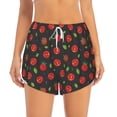 thumbnail image 4 of Lsque Tomatoes1 Printed Women's Running Shorts with Liner Pockets,Elastic Quick Dry Workout Athletic Gym Yoga Shorts,Womens High Waist Shorts-XX-Large, 4 of 9