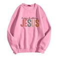 thumbnail image 5 of Shadoumai Jesus Crewneck Sweatshirts Women Christian Letter Print Shirts Casual Fall Long Sleeve Pullover Oversized Winter Clothing, 5 of 5