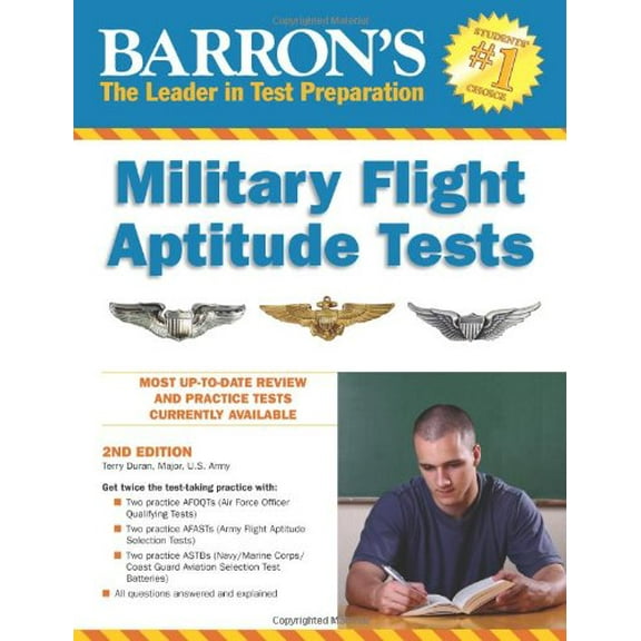 Pre-Owned Barron's Military Flight Aptitude Test (Barron's Military Flight Aptitude Tests) (Paperback) 0764145738 9780764145735