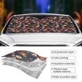thumbnail image 4 of Kdxio Orchids Flowers Print Front Windshield Sun Shade,Folding Auto Sunshade for Car Truck SUV-, 4 of 7