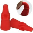 thumbnail image 4 of TERGAYEE Wine Bottle Stopper,Silicone Beverage Bottle Plug Wine and Beverage Bottle Stopper Rubber Wine Saver for Bar,Kitchen,Holiday Party,Wedding, 4 of 6