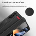 thumbnail image 7 of Compatible for Samsung Galaxy Z Fold 5 Case with Screen Protector,Hinge Protection Case with Magnetic Kickstand and Wrist Strap Wireless Charging Support for Samsung Galaxy Z Fold 5 5G Black Red, 7 of 7