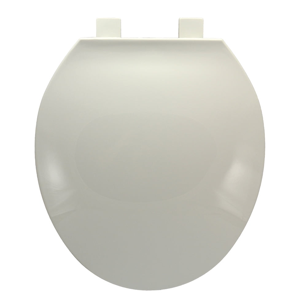 Heavy Duty Commercial Plastic Seat, White, Round Closed Front with