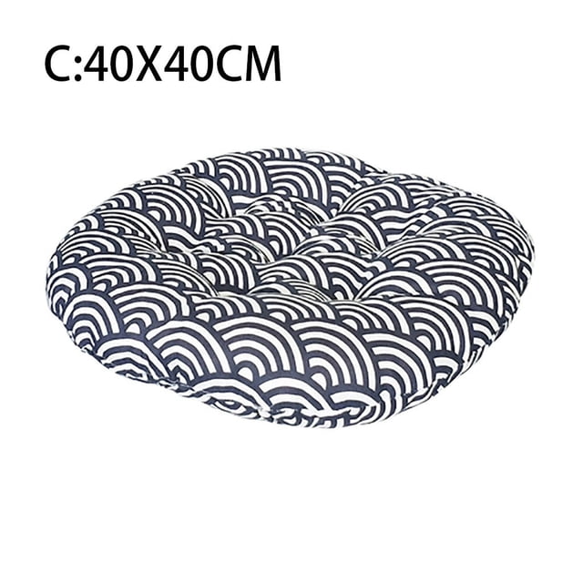 Agiferg Coussin de Chaise Rond en Coton Rembourrage Doux Coussin Rembourré Coussinet Bureau Maison Ou Voiture