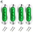 thumbnail image 2 of PULLIMORE 4Packs 3.8'' Waterproof Marine Boat LED Lights, Cabin Deck Walkway Stair Light, Navigation Lights, Stern Lights for Boat, Bow and Kayak DC 12V-24V (Green), 2 of 8
