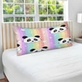 thumbnail image 4 of GZHJMY Rainbow Panda Pillowcase Queen Size, Super Soft Pillow Shams Covers, Plush Cozy Pillow Cases with Zipper, 20" X 30"（328）, 4 of 6