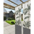 thumbnail image 3 of nqOlkjepod Outdoor Curtains for Patio Waterproof, Tropical Palm Tree Outdoor Privacy Panels Grommet, Summer Beach Botanical Blackout Outside Curtains for Porch/Cabana/Pergola/Gazebo 54"x95", 1 Panel, 3 of 8