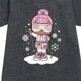 thumbnail image 2 of Lol Surprise! - Snowbunny And Snowflakes - Toddler & Youth Girls Fleece Dress, 2 of 4