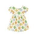 thumbnail image 2 of LOVZFMLL Robe pour Enfants Filles Manches Mi-Longues Robe Princesse Nœud Papillon Dentelle Robe en Maille Robe de Gâteau, 2 of 3
