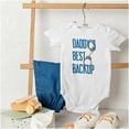 thumbnail image 6 of Daddy's Best Backup Handcuff Cop Dad Romper Boys or Girls Infant Baby Brisco Brands NB, 6 of 7