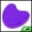 Purple, variant on Unique Bargains Heart Braces Box 1 Pc Clear, Blue