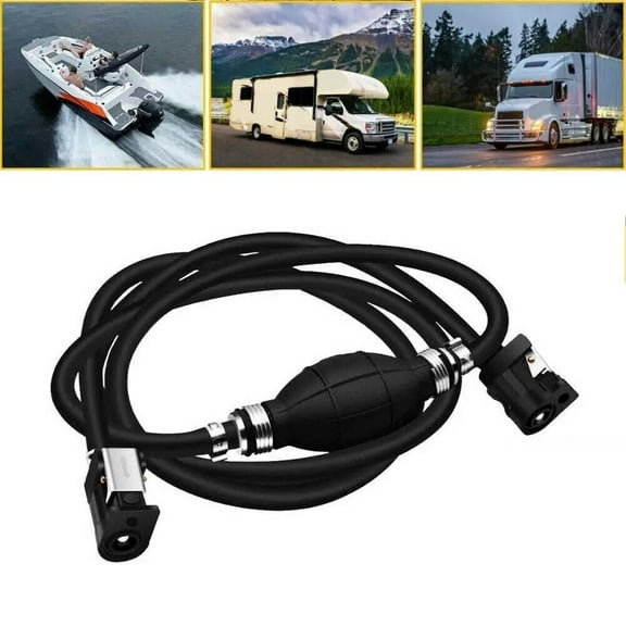 yaaqii For Yamaha 8mm Boat Fuel Line Assembly Gas Hose Marine Line Boat Marine Motor