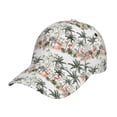 thumbnail image 6 of Lsque Flamingo Palm Trees Baseball Cap Trucker Low Profile Hat Golf Dad Hat Adjustable Original Classic Unconstructed Plain Cap Men Women, 6 of 9