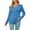 Blue, variant on Aayomet Women Tops Women's Henley Shirts Long Sleeve Button Down Tunic Tops Scoop Neck Ribbed Knit Slim Fitted Casual Tops Blouses,Pink XXL
