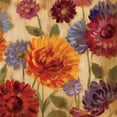 thumbnail image 2 of Vassileva, Silvia 15x15 Black Ornate Wood Framed with Double Matting Museum Art Print Titled - Rainbow Dahlias Crop III, 2 of 4
