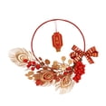 thumbnail image 4 of Corona de Año Nuevo 2024, corona para puerta de entrada, colgante, corona floral artificial estilo D, 4 of 9
