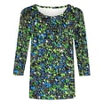 thumbnail image 5 of LiMoi Women's Fall Blouses with Sleeves Womens Shirts Scoop Neck Womens T Shirts 3/4 Sleeve Blouses Reorders, 5 of 5