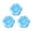 Blue, variant on 3Pack Cat Paw Squishies – Transparent Glitter-Filled Foam That Slowly Rises Back,Satisfyingly Soft and Tacky Texture,Great for Fidgeting Sky Blue