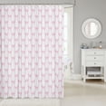 thumbnail image 2 of Manfei Minimalist Bow Shower Curtain 72Wx72L,Dreamy Princess Bowknot Bathroom Curtain, 2 of 5