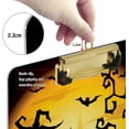 thumbnail image 4 of FMSHPON Halloween Crazy Witch Golden Moon Clipboard Hardboard Wood Nursing Clip Board and Pull for Standard A4 Letter 13x9 inches, 4 of 5